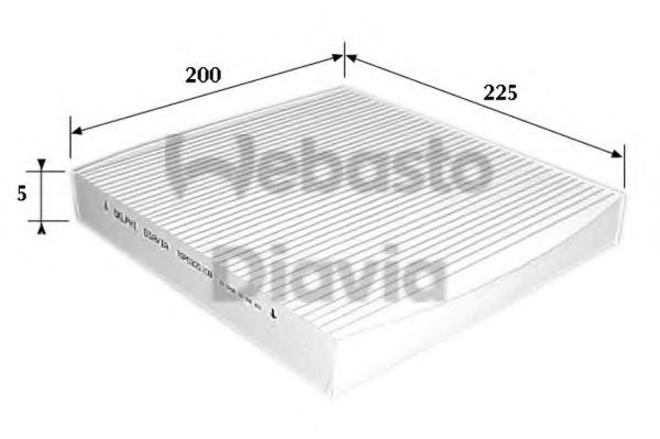 82D0325108A WEBASTO Heating / Ventilation Filter, interior air