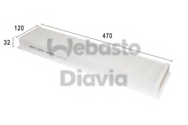82D0325159A WEBASTO Heating / Ventilation Filter, interior air