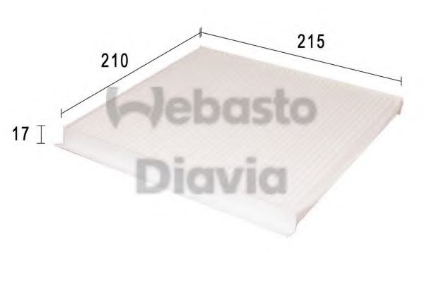 82D0325175A WEBASTO Heating / Ventilation Filter, interior air