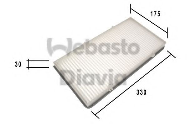 82D0325193A WEBASTO Heating / Ventilation Filter, interior air