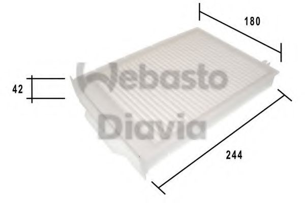82D0325194A WEBASTO Heating / Ventilation Filter, interior air
