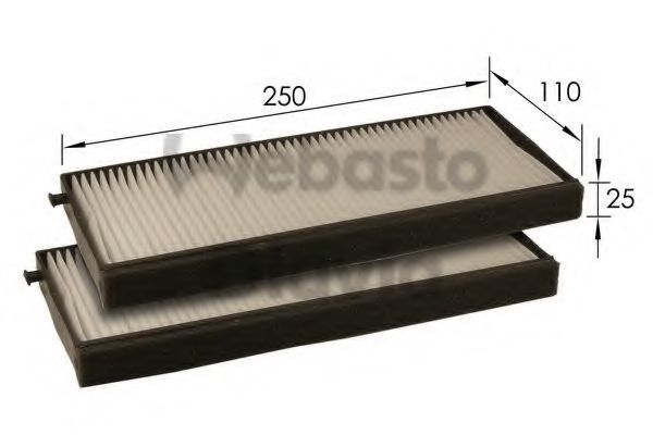 82D0325203A WEBASTO Heating / Ventilation Filter, interior air