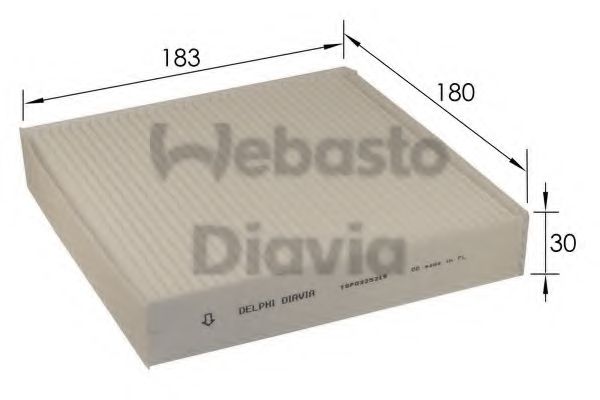 82D0325219A WEBASTO Heating / Ventilation Filter, interior air