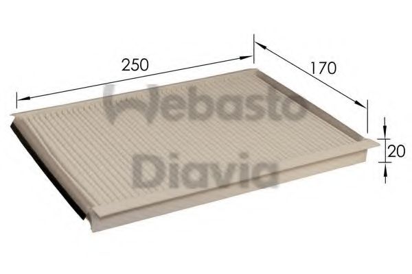 82D0325221A WEBASTO Heating / Ventilation Filter, interior air