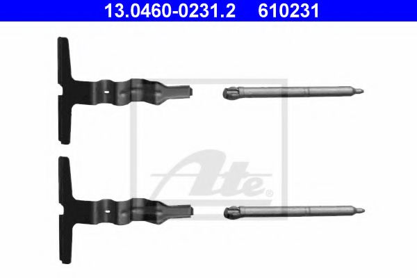 13.0460-0231.2 ATE Brake System Accessory Kit, disc brake pads