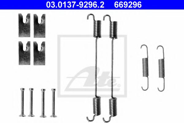 03013792962 ATE Accessory Kit, brake shoes