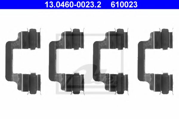 13.0460-0023.2 ATE Brake System Accessory Kit, disc brake pads