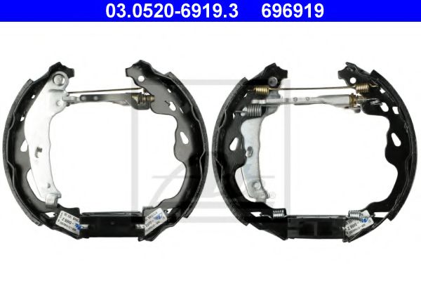 03.0520-6919.3 ATE Brake System Brake Shoe Set
