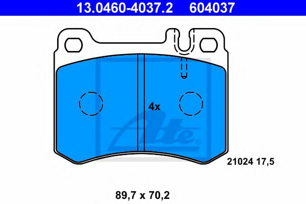 13.0460-4037.2 ATE Brake System Brake Pad Set, disc brake