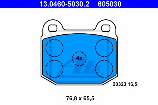 13.0460-5030.2 ATE Brake System Brake Pad Set, disc brake