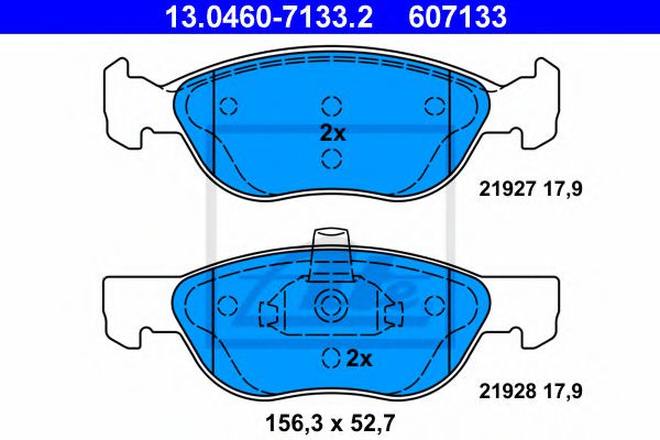 13.0460-7133.2 ATE Brake System Brake Pad Set, disc brake