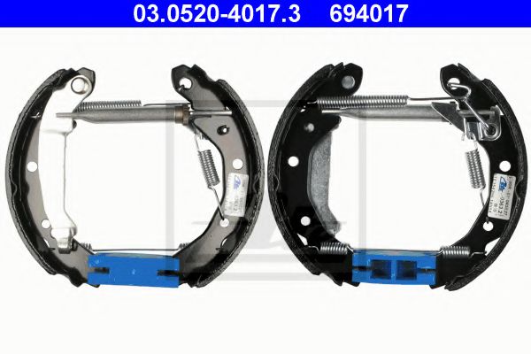 03.0520-4017.3 ATE Brake System Brake Shoe Set