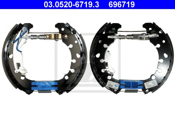 03.0520-6719.3 ATE Brake System Brake Shoe Set