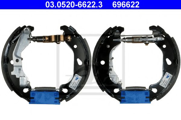 03.0520-6622.3 ATE Brake System Brake Shoe Set