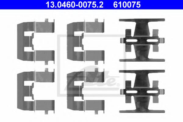 13.0460-0075.2 ATE Brake System Accessory Kit, disc brake pads
