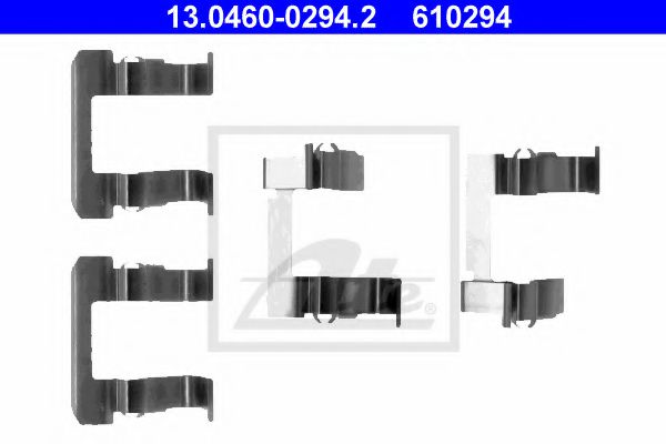 13.0460-0294.2 ATE Комплектующие, колодки дискового тормоза