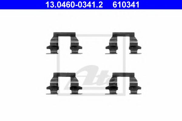13.0460-0341.2 ATE Brake System Accessory Kit, disc brake pads