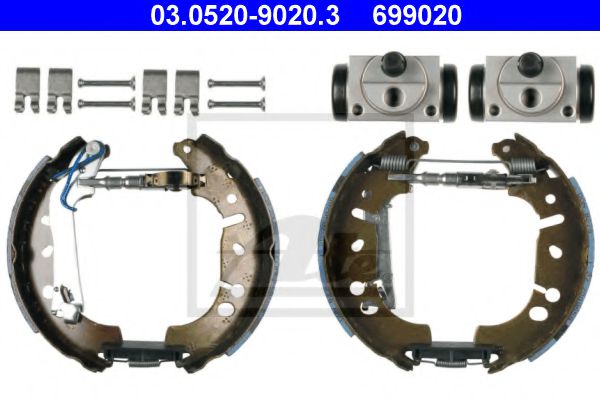 03.0520-9020.3 ATE Brake System Brake Shoe Set