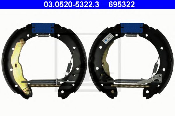 03.0520-5322.3 ATE Brake System Brake Shoe Set