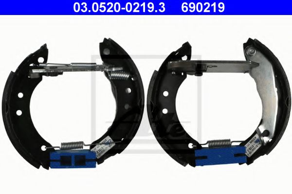 03.0520-0219.3 ATE Brake System Brake Shoe Set