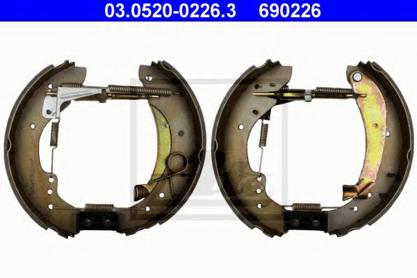 03.0520-0226.3 ATE Brake System Brake Shoe Set