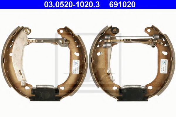 03.0520-1020.3 ATE Brake System Brake Shoe Set