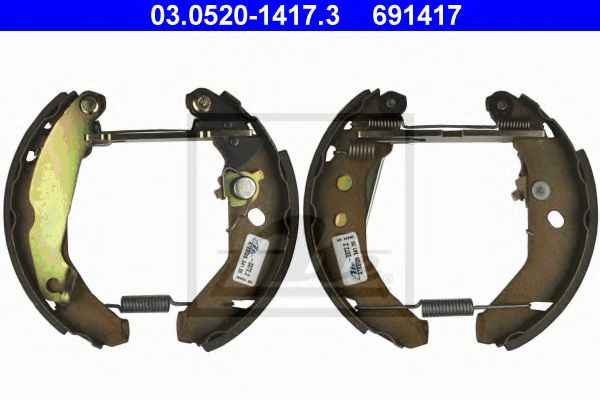 03.0520-1417.3 ATE Brake System Brake Shoe Set