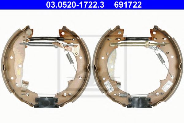03.0520-1722.3 ATE Brake System Brake Set, drum brakes