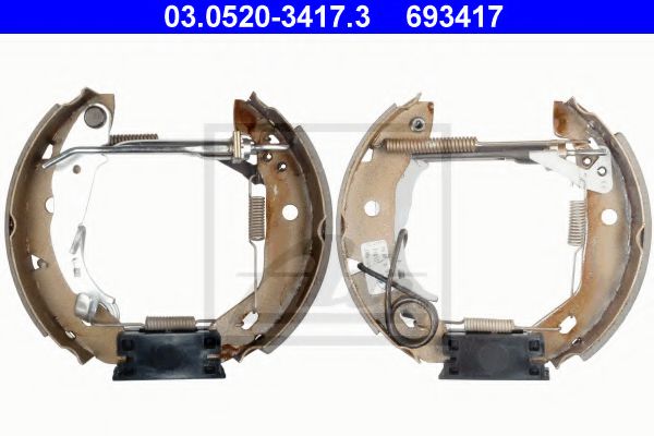 03.0520-3417.3 ATE Brake System Brake Shoe Set