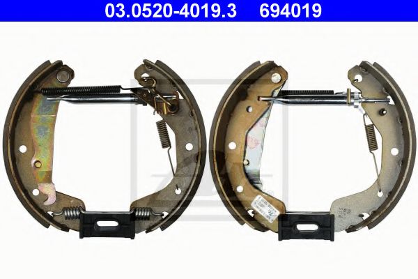 03.0520-4019.3 Brake System Brake Shoe Set