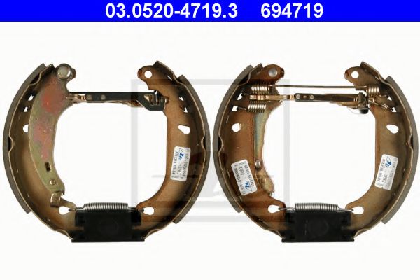 03.0520-4719.3 ATE Brake System Brake Shoe Set