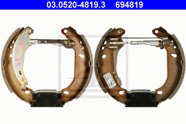 03.0520-4819.3 ATE Brake System Brake Shoe Set