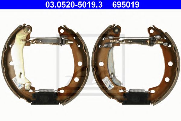 03.0520-5019.3 ATE Brake System Brake Shoe Set