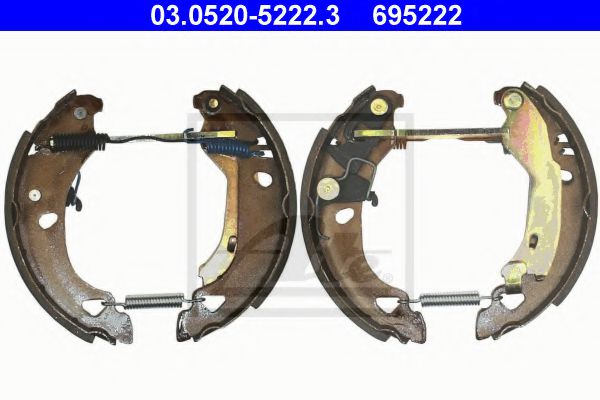 03.0520-5222.3 ATE Brake System Brake Shoe Set