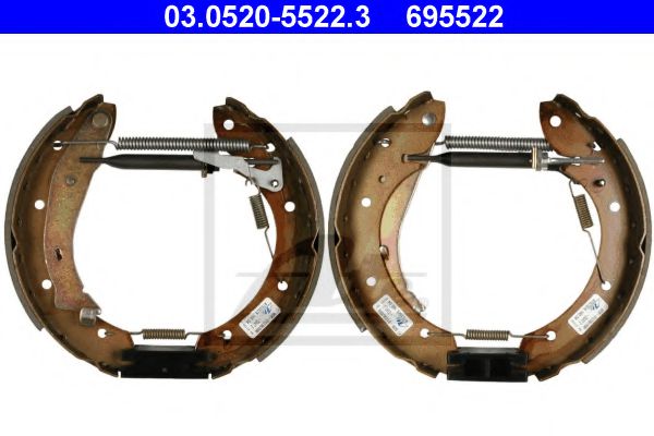 03.0520-5522.3 ATE Brake System Brake Shoe Set