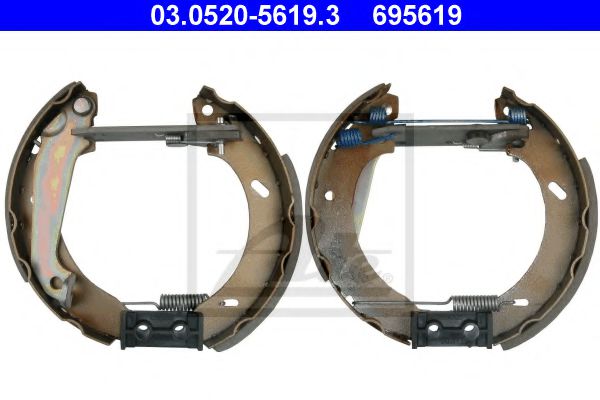 03.0520-5619.3 ATE Brake System Brake Shoe Set