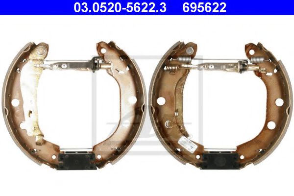 03.0520-5622.3 ATE Brake System Brake Shoe Set