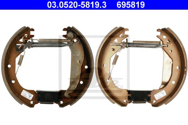03.0520-5819.3 ATE Brake System Brake Shoe Set
