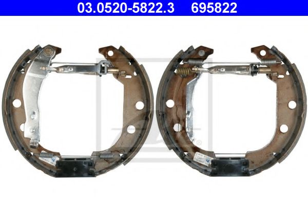 03.0520-5822.3 ATE Brake System Brake Shoe Set