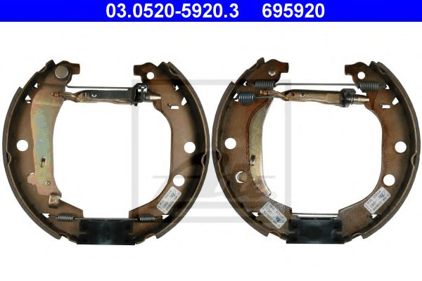 03.0520-5920.3 ATE Brake System Brake Shoe Set