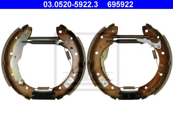 03.0520-5922.3 ATE Brake System Brake Shoe Set