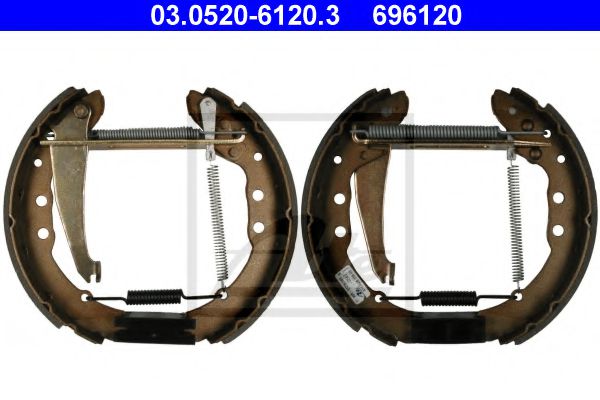 03.0520-6120.3 ATE Brake System Brake Shoe Set
