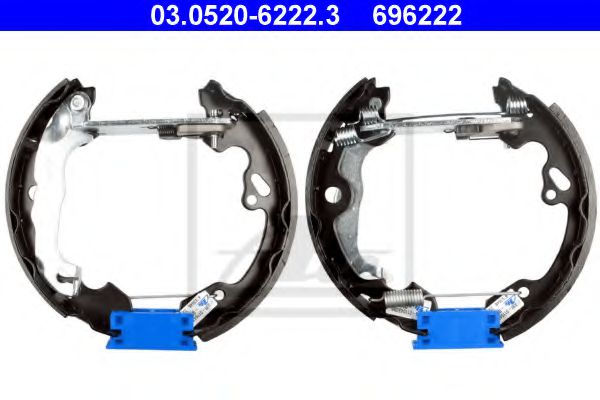 03.0520-6222.3 ATE Brake System Brake Shoe Set