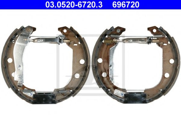 03.0520-6720.3 ATE Brake System Brake Shoe Set