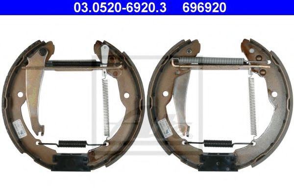 03.0520-6920.3 ATE Brake System Brake Shoe Set