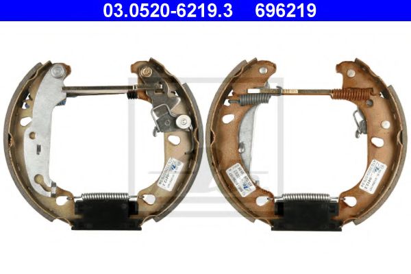 03.0520-6219.3 ATE Brake System Brake Shoe Set