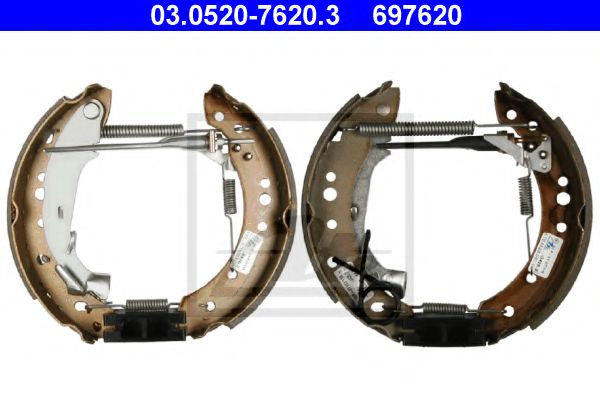 03.0520-7620.3 ATE Brake System Brake Shoe Set