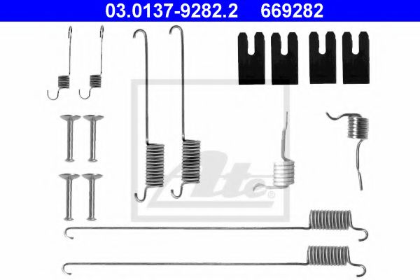 03.0137-9282.2 ATE Brake System Accessory Kit, brake shoes