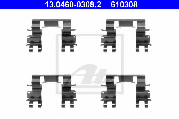 13.0460-0308.2 ATE Brake System Accessory Kit, disc brake pads
