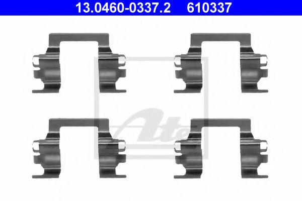 13.0460-0337.2 ATE Brake System Accessory Kit, disc brake pads